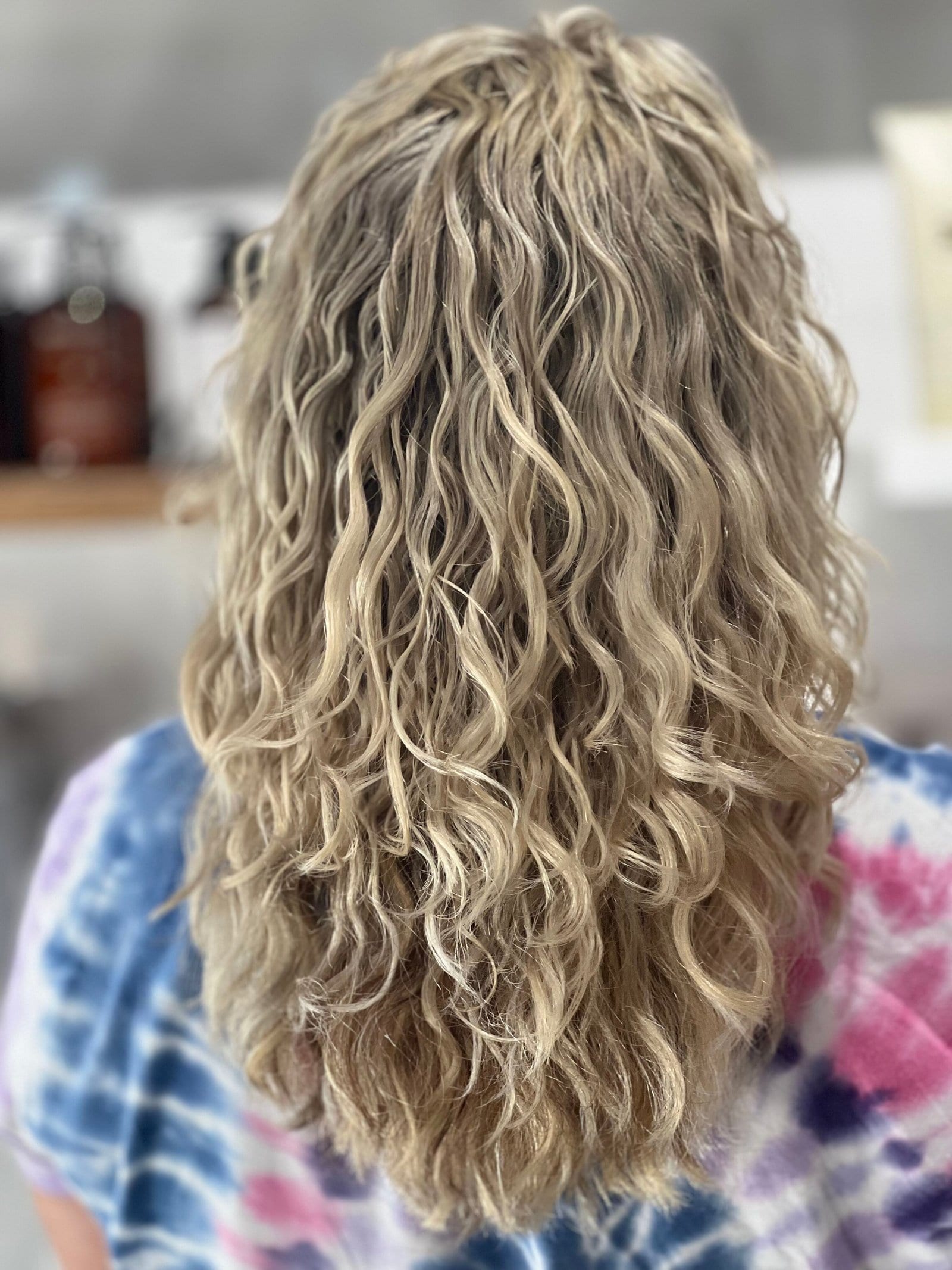 Curly hair cut and styling work at About Hair Mackay, example 2